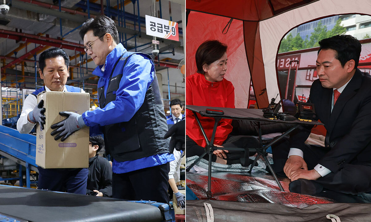 막 오른 공식 선거운동…與, 정원오와 우편집중국·野, 양향자 단식장 찾았다 [6·3의 선택]