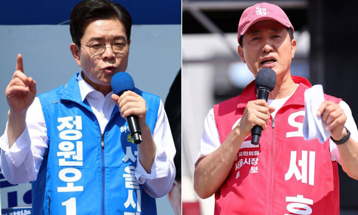 정원오·오세훈, 서소문 붕괴사고에 선거운동 중단…현장 방문 [6·3의 선택]