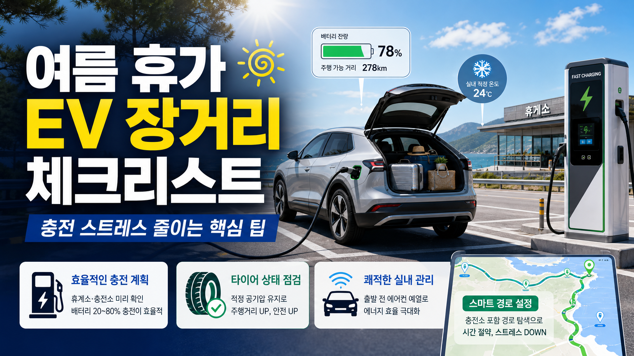 ‘또 충전해?’…여름휴가 전 전기차 ‘체크리스트’